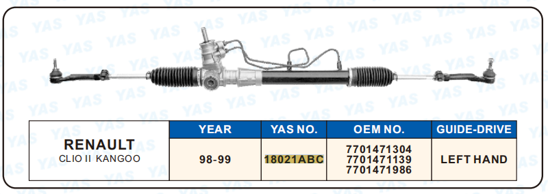 18021ABC Hydraulic Steering Rack /Steering Gear RENAULT CLIO II KANGOO