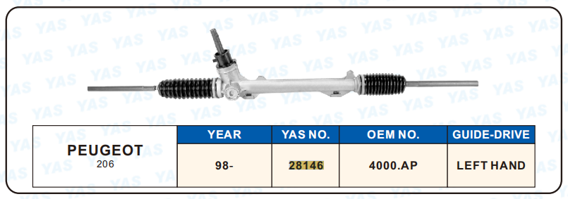 28146 Hydraulic Steering Rack /Steering Gear PEUGEOT 206