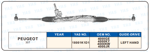 18001K1D1 Hydraulic Steering Rack /Steering Gear PEUGEOT 307