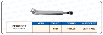 Y101 Hydraulic Steering Rack /Steering Gear PEUGEOT 405 DAMPER