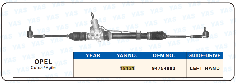 18131 Hydraulic Steering Rack /Steering Gear OPEL Corsa/Agile