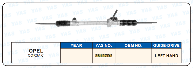 28127D2 Hydraulic Steering Rack /Steering Gear OPEL CORSA C