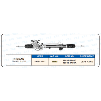 16001 Hydraulic Steering Rack /Steering Gear NISSAN TEANA2.5(J32)