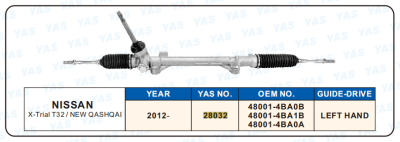 28032 Hydraulic Steering Rack /Steering Gear NISSAN X-Trial T32/NEW QASHQAI