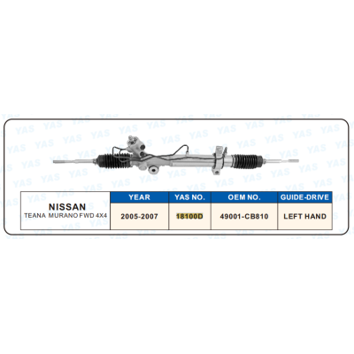 18100D Hydraulic Steering Rack /Steering Gear NISSAN TEANA MURANO FWD 4X4