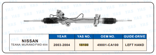 18100 Hydraulic Steering Rack /Steering Gear NISSAN TEANA MURANO FWD 4X4