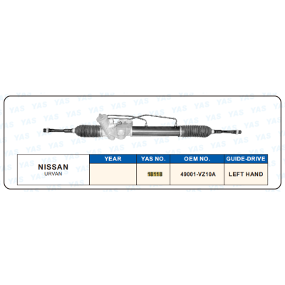 18118 Hydraulic Steering Rack /Steering Gear NISSAN URVAN