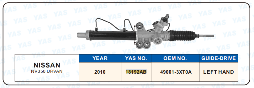 18192AB Hydraulic Steering Rack /Steering Gear NISSAN NV350 URVAN
