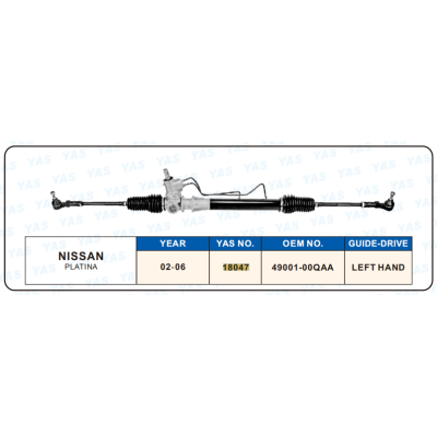 18047 Hydraulic Steering Rack /Steering Gear NISSAN PLATINA