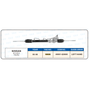18026 Hydraulic Steering Rack /Steering Gear NISSAN B13,B14 TSURU
