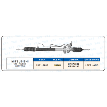 18140 Hydraulic Steering Rack /Steering Gear MITSUBISHI V73 PAJERO MONTERO
