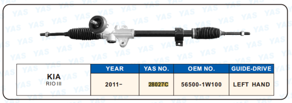 28027C Hydraulic Steering Rack /Steering Gear KIA RIO II