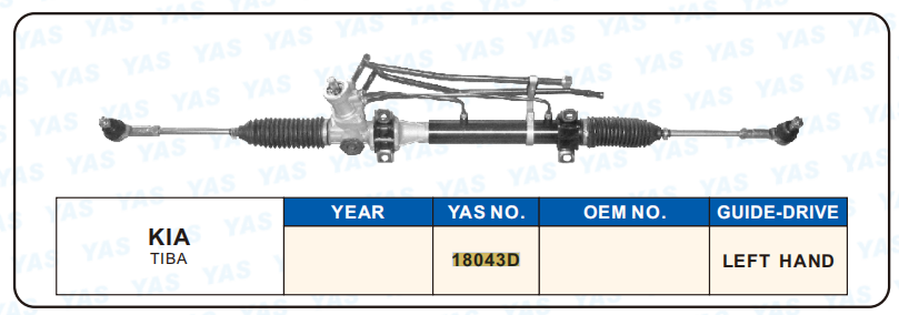 18043D Hydraulic Steering Rack /Steering Gear KIA TIBA