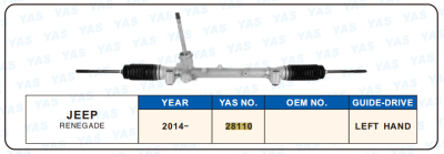28110 Hydraulic Steering Rack /Steering Gear JEEP RENEGADE