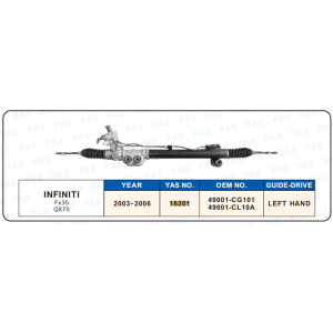 18201 Hydraulic Steering Rack /Steering Gear  INFINITI FX35