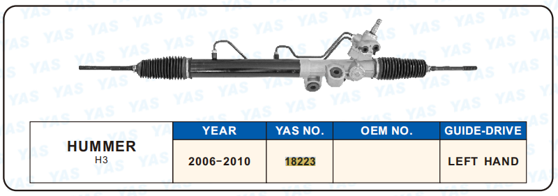 18223 Hydraulic Steering Rack /Steering Gear  HUMMER H3