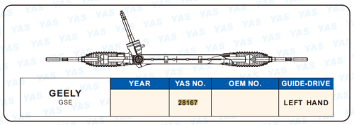 28167 Hydraulic Steering Rack /Steering Gear GEELY GSE