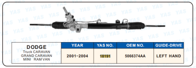 18191 Hydraulic Steering Rack /Steering Gear DODGE Truck CARAVAN GRAND CARAVAN MINI RAM VAN