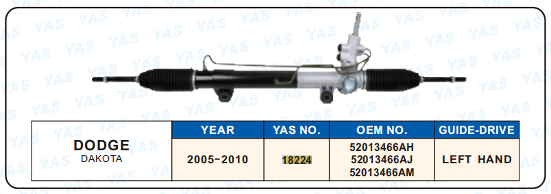 18224 Hydraulic Steering Rack /Steering Gear DODGE DAKOTA