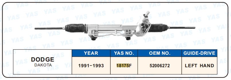 18175F Hydraulic Steering Rack /Steering Gear DODGE DAKOTA