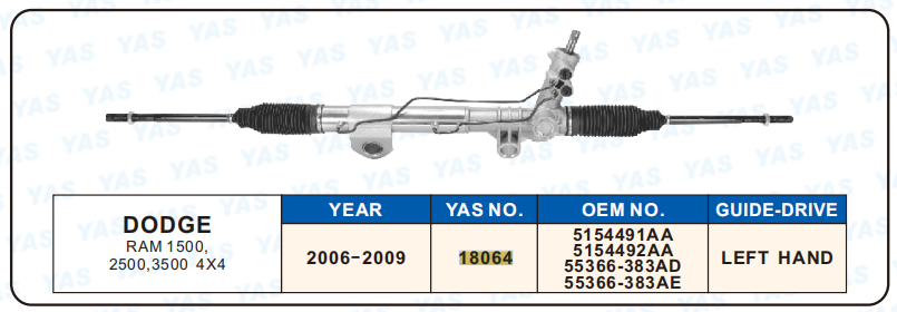 18064 Hydraulic Steering Rack /Steering Gear DODGE RAM 1500 2500,3500 4X4