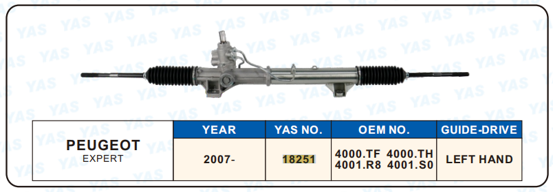 18251 Hydraulic Steering Rack /Steering Gear CITROEN JUMPY