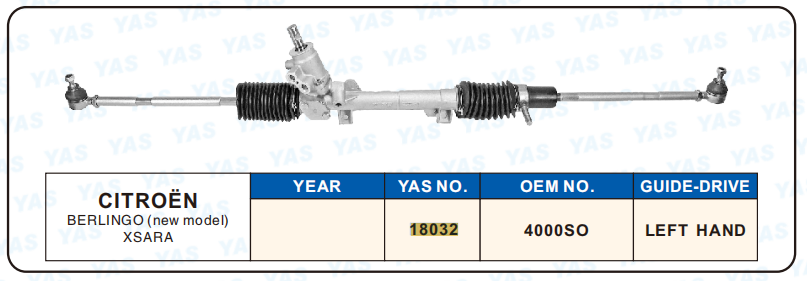 18032 Hydraulic Steering Rack /Steering Gear CITROEN BERLINGO (new model) XSARA