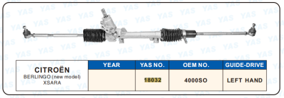 18032 Hydraulic Steering Rack /Steering Gear CITROEN BERLINGO (new model) XSARA