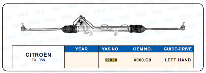 12020 Hydraulic Steering Rack /Steering Gear CITROEN ZX, 988