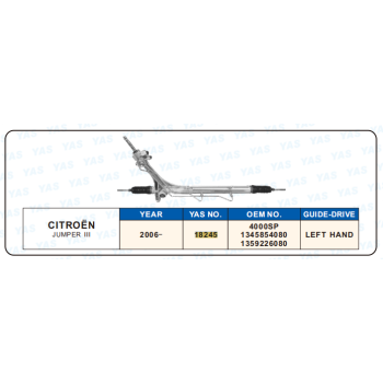 18245 Hydraulic Steering Rack /Steering Gear CITROEN JUMPER  III