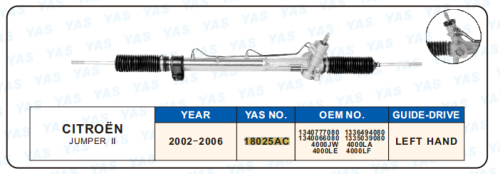 18025AC Hydraulic Steering Rack /Steering Gear CITROEN JUMPER  II