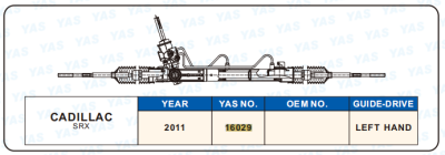 16029 Hydraulic Steering Rack /Steering Gear CADILLAC SRX