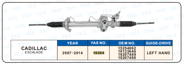 18204 Hydraulic Steering Rack /Steering Gear CADILLAC ESCALADE