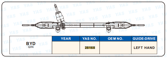 28168 Hydraulic Steering Rack /Steering Gear BYD  QIN