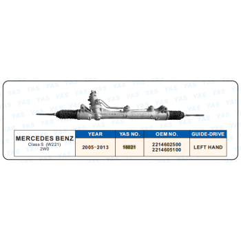 16021 Hydraulic Steering Rack /Steering Gear MERCEDES-BENZ CLASS S  (W221)