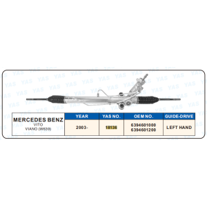 18136 Hydraulic Steering Rack /Steering Gear MERCEDES-BENZ VITO VIANO (W369)