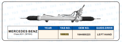 16002Q Hydraulic Steering Rack /Steering Gear MERCEDES-BENZ CLASS M II (W 164)