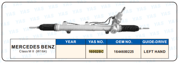 16002BC Hydraulic Steering Rack /Steering Gear MERCEDES-BENZ CLASS M II (W 164)
