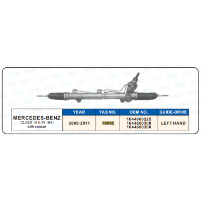 16002 Hydraulic Steering Rack /Steering Gear MERCEDES-BENZ CLASS M II (W 164) with sensor