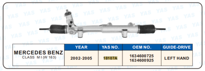 18107A Hydraulic Steering Rack /Steering Gear MERCEDES-BENZ CLASS MI (W 163)