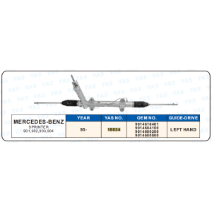 18034 Hydraulic Steering Rack /Steering Gear MERCEDES-BENZ SPRINTER 901, 902,903,904