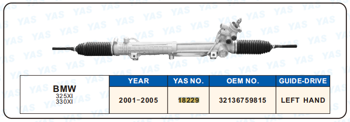 18229 Hydraulic Steering Rack /Steering Gear BMW 325XI 330XI