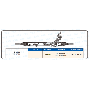 16022 Hydraulic Steering Rack /Steering Gear BMW X5 (E53)