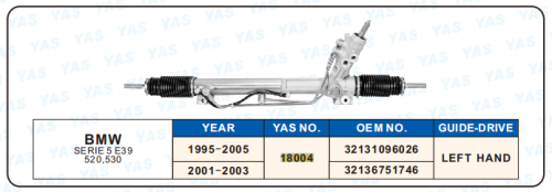 18004  Hydraulic Steering Rack /Steering Gear BMW SERIE 5 E39 520, 530