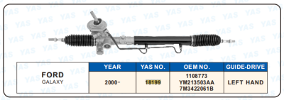 18199 Hydraulic Steering Rack /Steering Gear FORD GALAXY