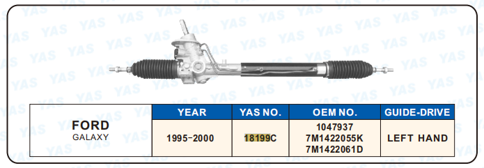 18199C Hydraulic Steering Rack /Steering Gear FORD GALAXY
