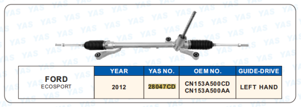 28047CD Hydraulic Steering Rack /Steering Gear FORD ECOSPORT