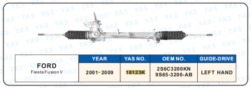 18123K Hydraulic Steering Rack /Steering Gear FORD Fiesta Fusion V