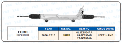18222 Hydraulic Steering Rack /Steering Gear FORD EXPLORER