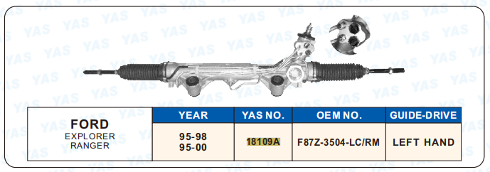 18109A Hydraulic Steering Rack /Steering Gear FORD EXPLORER RANGER